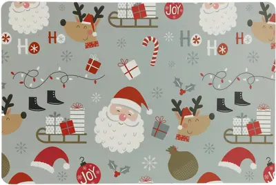 Unique Living placemat present 43.5x28.5cm dark grey  - afbeelding 2