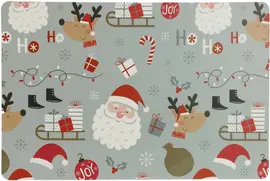 Unique Living placemat present 43.5x28.5cm dark grey  - afbeelding 2