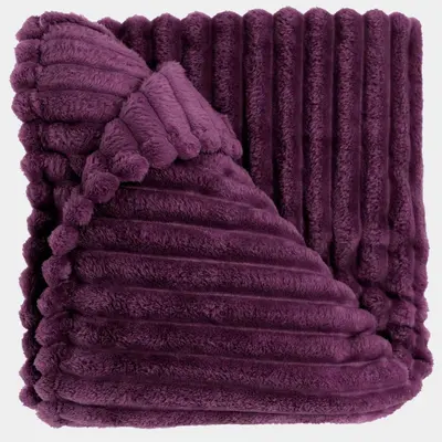 Unique Living plaid lex 150x200cm dark purple