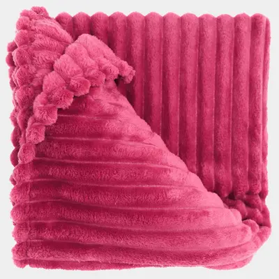 Unique Living plaid lex 150x200cm fuchsia