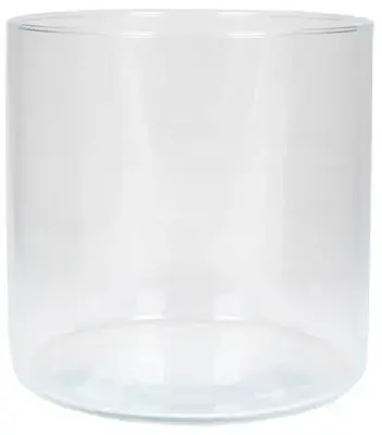 Vaas cilinder glas d19h19cm transparant - afbeelding 1
