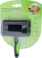 Vachtverzorging hond hondenborstel rubber massage, medium - afbeelding 1