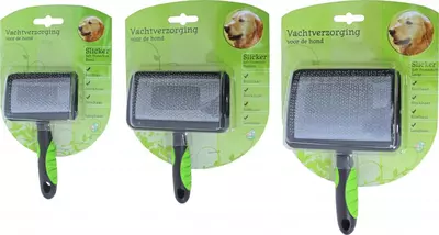 Vachtverzorging hond hondenborstel slicker soft, large - afbeelding 2