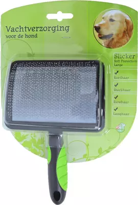 Vachtverzorging hond hondenborstel slicker soft, large - afbeelding 1