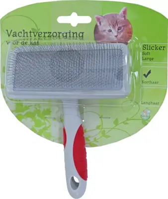 Vachtverzorging kat borstel slicker soft, large - afbeelding 1