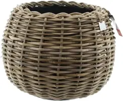 Van der Leeden Drypot Tina Rotan 45x34 Grijs - afbeelding 1