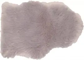 van der Leeden kleedje polyester schapenvacht 65x90cm grijs