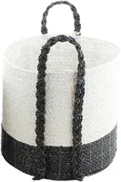 Van der Leeden - Mand Sulawesi – Ø39 x H34 cm – Zwart/Wit kopen?