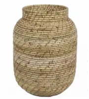 Van der Leeden Mandwerk BV bloemenvaas rotan 33x33x42cm blond kopen?