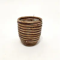 Van der Leeden Mandwerk BV bloempot rotan d10h9cm bronze - afbeelding 2