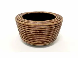 Van der Leeden Mandwerk BV drypot rotan d19h12cm bronze - afbeelding 1