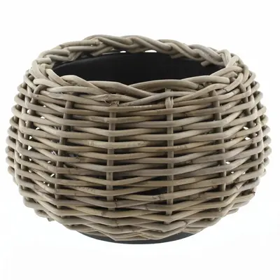 Van der Leeden Rotan Drypot 29x19cm naturel - afbeelding 1