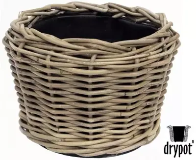 Van der Leeden Rotan Drypot plantenmand 27x20cm