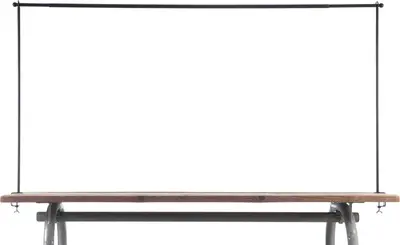 van der Leeden tafelklem 115-212cm zwart