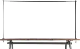 van der Leeden tafelklem 115-212cm zwart