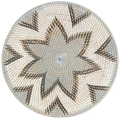 Van der Leeden Wanddecoratie Rotan – Ø40 x H4 cm – Grijs  - afbeelding 2