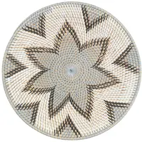Van der Leeden Wanddecoratie Rotan – Ø40 x H4 cm – Grijs  - afbeelding 2