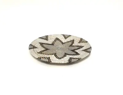 Van der Leeden Wanddecoratie Rotan – Ø40 x H4 cm – Grijs  - afbeelding 1