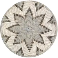 Van der Leeden Wanddecoratie Rotan – Ø50 x H4 cm – Grijs - afbeelding 2