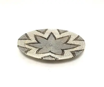 Van der Leeden Wanddecoratie Rotan – Ø50 x H4 cm – Grijs - afbeelding 1