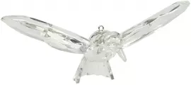 Van Manen kunststof kerst ornament kolibrie 13cm transparant 