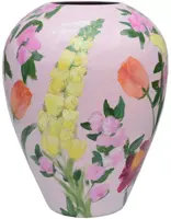 Vase The World vaas glas kander 27.5x35cm pink - afbeelding 2