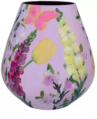 Vase The World vaas glas tasman summer flower 26x28cm pink - afbeelding 1