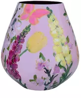 Vase The World vaas glas tasman summer flower 26x28cm pink kopen?
