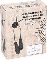 Verlengkabel kerstverlichting zwart 10m - afbeelding 2
