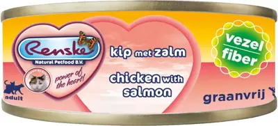 Vers kat vezel kip/zalm 70g