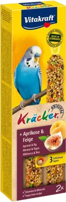 Vitakraft abrikoos/vijg-kräcker parkiet, 2in1. (10)