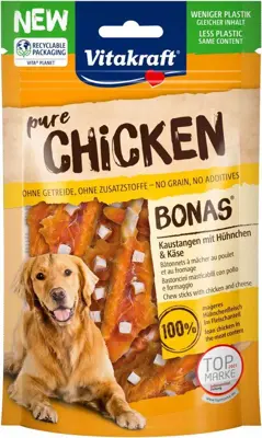 Vitakraft Bonas Sticks kipfilet met kaas, 80g