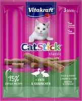 Vitakraft Cat-Stick mini eend & konijn 18g - afbeelding 4