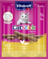 Vitakraft Cat-Stick mini gevogelte & lever 18g - afbeelding 1