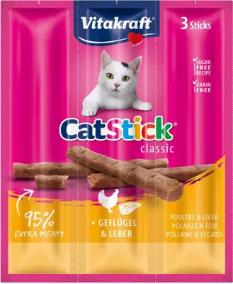 Vitakraft Cat-Stick mini gevogelte & lever