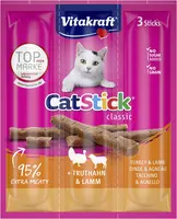 Vitakraft Cat-Stick mini kalkoen & lam 18g - afbeelding 1