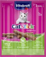 Vitakraft Cat-Stick mini kip & kattengras 18g - afbeelding 4