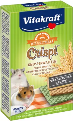 Vitakraft Crispi's wafeltjes hamster, 12 stuks/10 gram. (10)