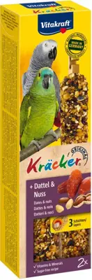 Vitakraft dadel/noot-kräcker papegaai, 2in1. (8)