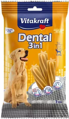 Vitakraft Dental m 3in1, 7 sticks hond