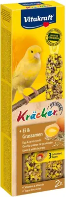 Vitakraft ei/graszaad-kräcker kanarie, 2in1. (10)