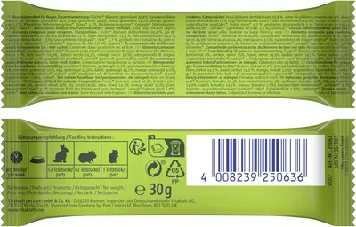Vitakraft Frutti & Corn vruchtenreep knaagdiersnack 20g - afbeelding 2