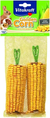 Vitakraft Golden Corn knaagdier maiskolven 2 stuks, 200g
