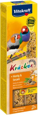 Vitakraft honing/sesam-kräcker exoot, 2in1. (10)