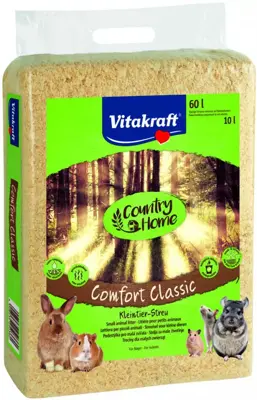 Vitakraft Houtvezel comfort  classic, 60 liter