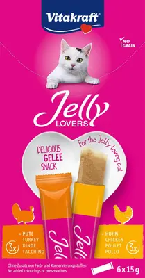Vitakraft Jelly Lovers multipack kip & kalkoen 6 x 15g - afbeelding 5