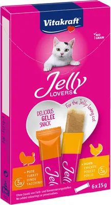 Vitakraft Jelly Lovers multipack kip & kalkoen 6 x 15g - afbeelding 6