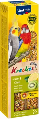 Vitakraft kiwi/citrus-kräcker valkparkiet, 2in1. (8)