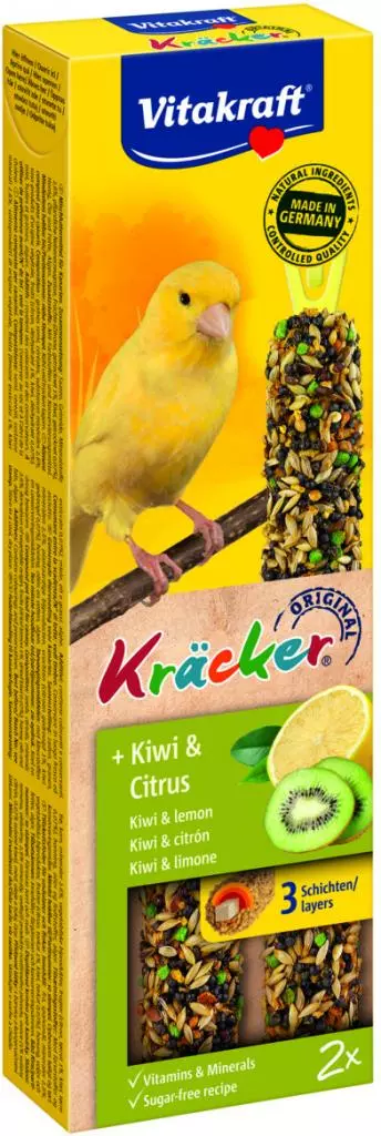 Vitakraft Kräcker Original kanarie met kiwi en citrus