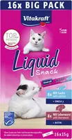 Vitakraft Liquid Snack Multipack - Kattensnack - Leverworst & Zalm 16x15 g kopen?